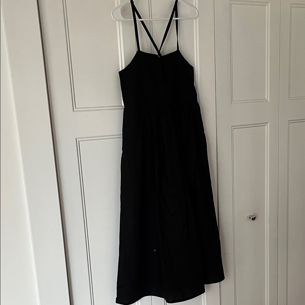 Handmade Black Midi Dress